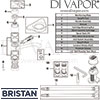 Bristan Java Single Flow Easyfit Sink Mixer Lever Tap Spares